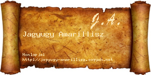 Jagyugy Amarillisz névjegykártya
